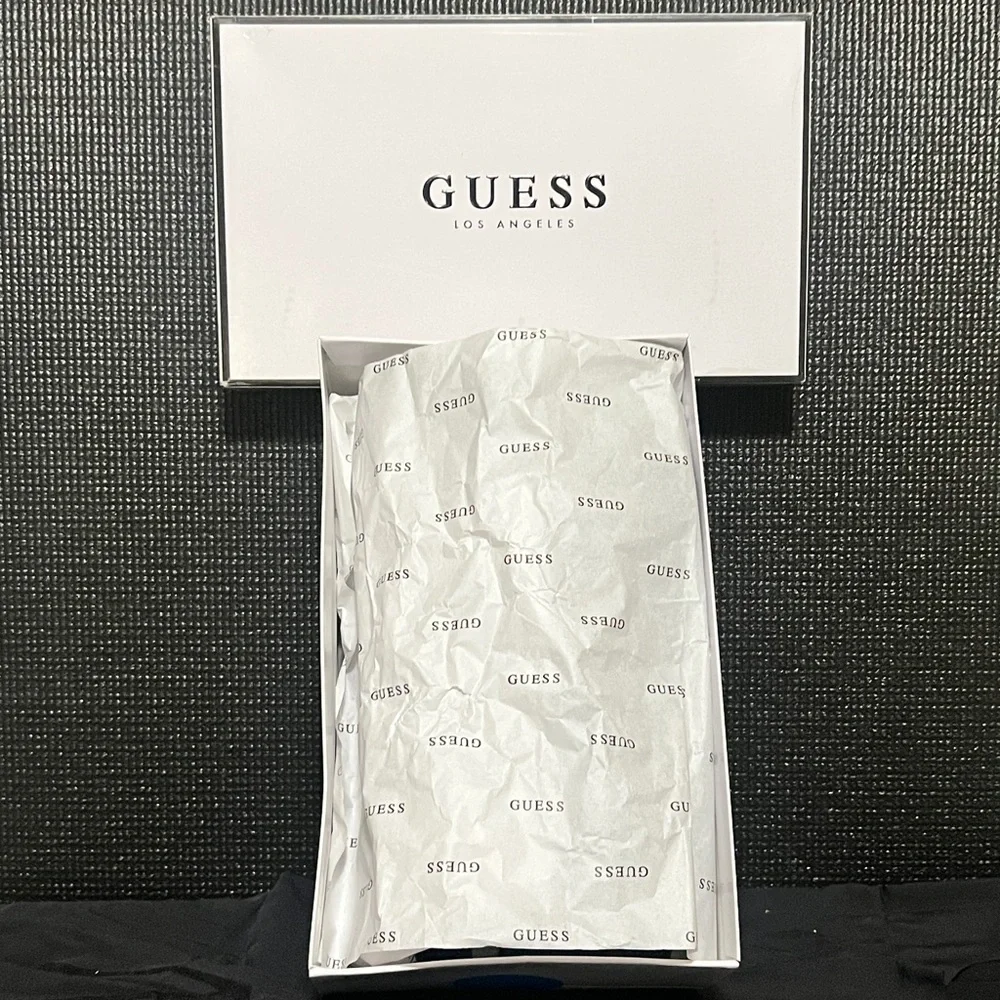 Guess Women's Navy Platform Sandals - Picture 6 of 6